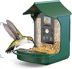 Bird Feeder with Camera, Outdoor Smart Bird Feeder with Solar Panel.. - Picture 1 of 7