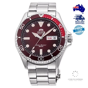 Orient Red Kamasu Sapphire RA-AA0814R19B Stainless Steel Mens Watch Automatic - Bild 1 von 4