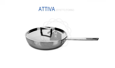 PADELLA ATTIVA TRI METALLO FONDO ALVEARE EFFETTO FORNO INDUZIONE MEPRA - Immagine 1 di 4