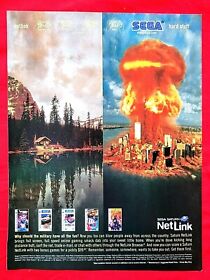 1997 Sega Saturn Netlink Video Games DUKE NUKEM BOMBERMAN = Promo PRINT AD