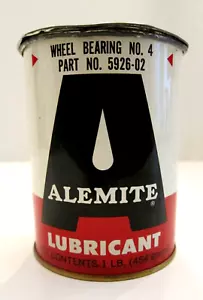 Vintage "ALEMITE" LUBRICANT 1 Lb. Can Chicago, Illinois. - Picture 1 of 8