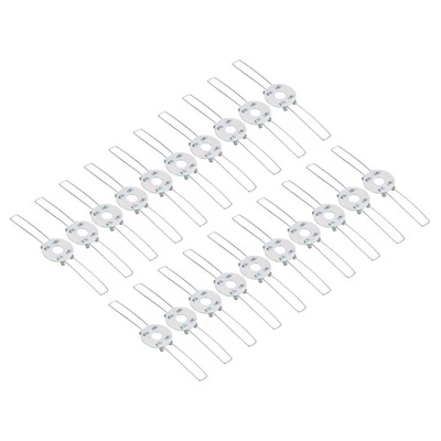 UXCELL 4.7" Abat-jour Ressort 20 Paquet Ressort Clip 2 Fourchettes Abat-jour Adaptateur