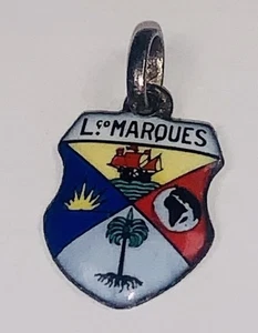 L.ᶜº MARQUES (Lourenço Marques) Enamel Travel Charm – Alpaca Portugal Pre 1976 - Picture 1 of 4