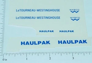 Custom LeTourneau WABCO Haulpak Sticker Set CU-004 - Picture 1 of 1