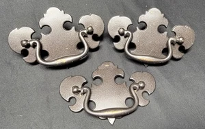 Set 3 Vintage KBC2 Kieler N-5258 Batwing Schublade Zug 3" ctc neu lackiert geborgen USA - Bild 1 von 12