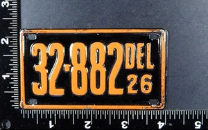 1968 Quaker Cereal DELAWARE Miniature License Plate (m68q0001) - Picture 1 of 2