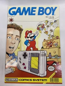 VALIANT: GAME BOY #1, EARLY SUPER MARIO BROS. APPEARANCE, 1990, NM - Picture 1 of 7