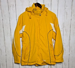 Chaqueta de esquí amarilla diseño alpino para mujer M snowboard abrigo de invierno forrado de lana nieve - Imagen 1 de 10