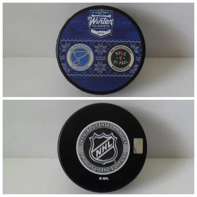 NHL 2022 Winter Classic Puck - St Louis Blues vs Minnesota Wild - TOTALMENTE NUEVO Foto 1 de 3