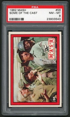 1982 Donruss MASH Trading Card #56 Some Of the Cast PSA 8 - Image 1 of 4