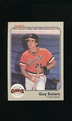 1983 Fleer #273 Guy Sularz * Third Base * San Francisco Giants * NM * - Image 1 of 2