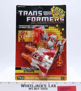 Strafe Technobot G1 Transformers 1987 Hasbro Vintage UNPUNCHED MOSC NEW - Picture 1 of 4