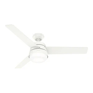 Ceiling Fan with Lighting Finley White Remote Control - Picture 1 of 8