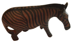 Vintage Wooden Zebra by Wicker Works in Ames, Iowa, Vintage Animal Decor - Picture 1 of 8