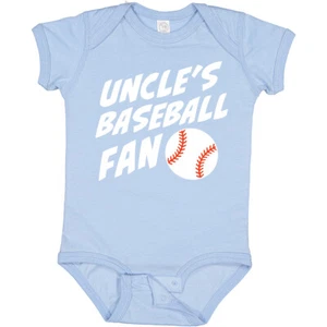 Inktastic Uncles Baseball Fan Baby Bodysuit Sports Kids Uncle Niece Nephew Ball - Picture 1 of 10