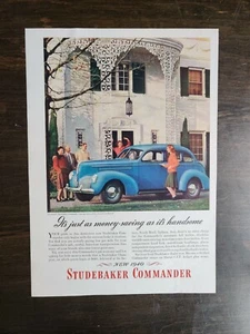 Anuncio a color Studebaker Commander original vintage 1940 página completa - Imagen 1 de 1