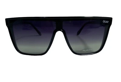 Quay Australia Nightfall Medium Blk/Blk Fade Polarized Lens Shield Sunglasses - Image 1 of 4