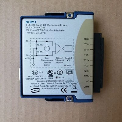 National Instruments NI 9211 NI-9211 cDAQ Temperature Thermocouple Input Module - image 1 of 3