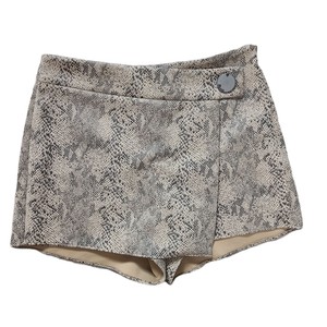 Zara Basic Snake Print High Rise Skort Size L | eBay