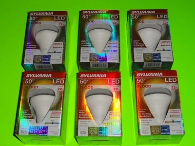 (6) NEW Sylvania LED Light Bulb 7W=50W R20 Flood Dimmable White to Candlelight - Image 1 of 4