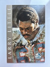 Larry Little 1998 Hall Of Fame Platinum 4x6 Autograph 2032/2500
