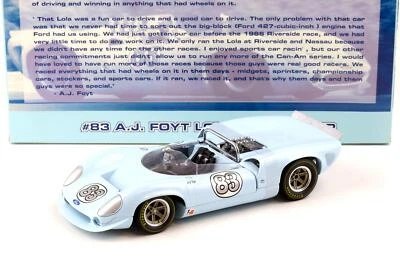 1:18 GMP Ford Lola T70 Spyder A.J. FOYT #83 Blu Chiaro 12009 - Immagine 1 di 4