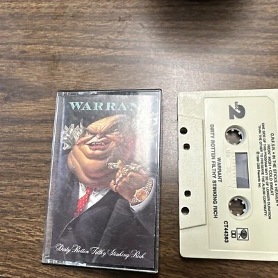 Dirty Rotten Filthy Stinking Rich by Warrant (Cassette, Jan-1989, Columbia) - Image 1 of 4