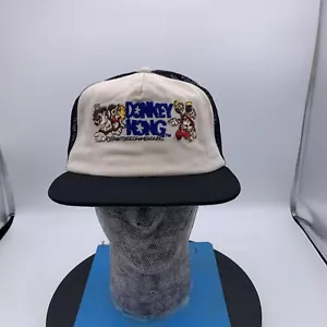 RARO Sombrero de Camionero Donkey Kong Nintendo Snapback Vintage Años 80 ¡Hazlo tú mismo ¡Mira fotos! - Imagen 1 de 8