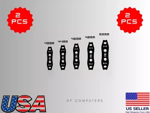 2 Lots Slingshot Sling Shot Leather Pouches Band Pouch 52mm 48mm 46mm 44mm 42mm - Picture 1 of 6