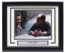 Earl Boen Signed Framed 8x10 The Terminator Photo BAS
