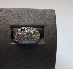 Judith Ripka Ring Silber & Blau Topas Gr. 5 - Bild 1 von 7