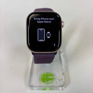 GPS Only Apple Watch Series 10 46MM Pink Aluminum Plum Sport Loop MWWV3LW/A - Zdjęcie 1 z 5