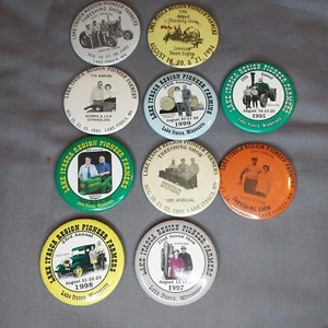 Lake Itasca Region Minnesota Pioneer Farmers Tractores de Vapor Botones 2 1/4" 10 Piezas - Imagen 1 de 2