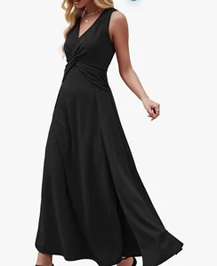 Wedding Guest Dresses for Women 2025 V Neck Formal Dresses for Women Sleeveless - Picture 1 of 1