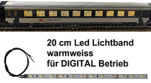 2 LED Personen Waggon Beleuchtung warmweiß digital 20cm - Picture 1 of 1