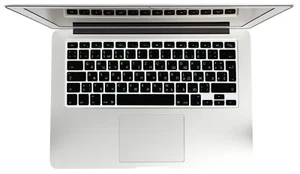Couverture en silicone MAC russe/allemand pour clavier MacBook, Air & Pro 2012 - Photo 1/13