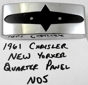 1961 Chrysler New Yorker NOS MOPAR Quarter Panel Medallion Ornament Emblem - Bild 1 von 5