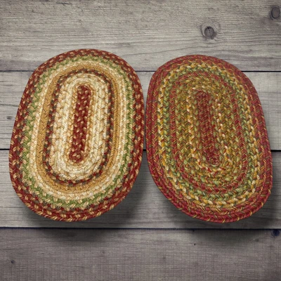 Лот 2 x винтажный мини маленький овальный плетеный тряпки коврики для растений кукольного домика 15 «x 10» - Изображение 1 из 4