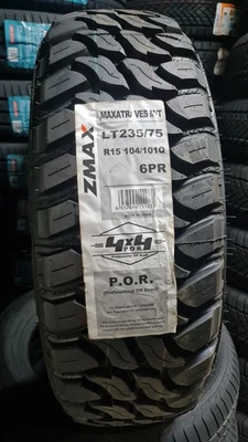 Treno completo 4 pneumatici estivi M+S 235/75/15 104Q Zmax MT POR gomme nuove - Imagen 1 de 4