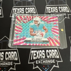2024 Panini Mosaic - NFL Debut Jaylen Wright #280 Pink Swirl Miami Dolphins RC - Picture 1 of 5