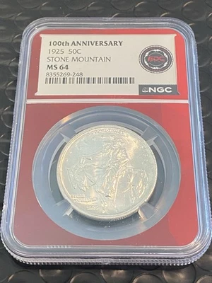 1925 Stone Mountain Commemorative Half Dollar - NGC MS64 - Image 1 of 4