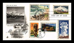 DR JIM STAMPS US COVER MT MCKINLEY ALASKA NATIONAL PARKS CENTENNIAL FDC COMBO - Picture 1 of 2