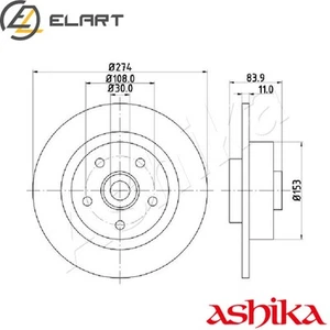 2x BRAKE DISC 61-00-0704 - Picture 1 of 6