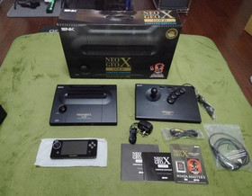 SNK NEO GEO X GOLD Limited Edition Console handheld game device Working Japan