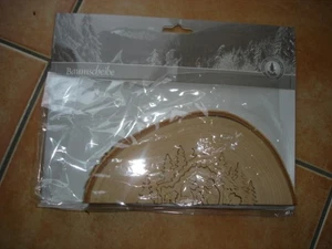 Baumscheibe Krippe  Birke  3 D Weihnachten Schwarzwald Handarbeit  wie Neu OVP - Bild 1 von 4