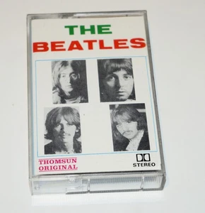 The Beatles - Álbum blanco (variación acortada) - Cinta de casete de etiqueta de papel casi nueva - Imagen 1 de 8