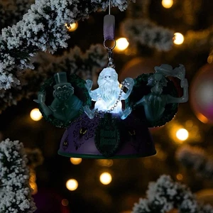 Disney Parks 2025 Haunted Mansion Hitchhiking Ghost Mickey Ear Light Up Ornament - Picture 1 of 2