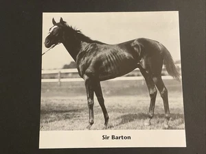 Foto Sir Barton Carreras de Caballos 1919 TRIPLE CORONA - Imagen 1 de 1