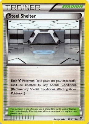 Steel Shelter 105/119 XY - Phantom Forces Uncommon -LP - Image 1 of 2