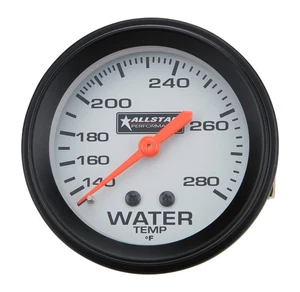 ALL Water Temp Gauge 140-280F 2-5/8in ALL80096 Dunebuggy & VW - Foto 1 di 1
